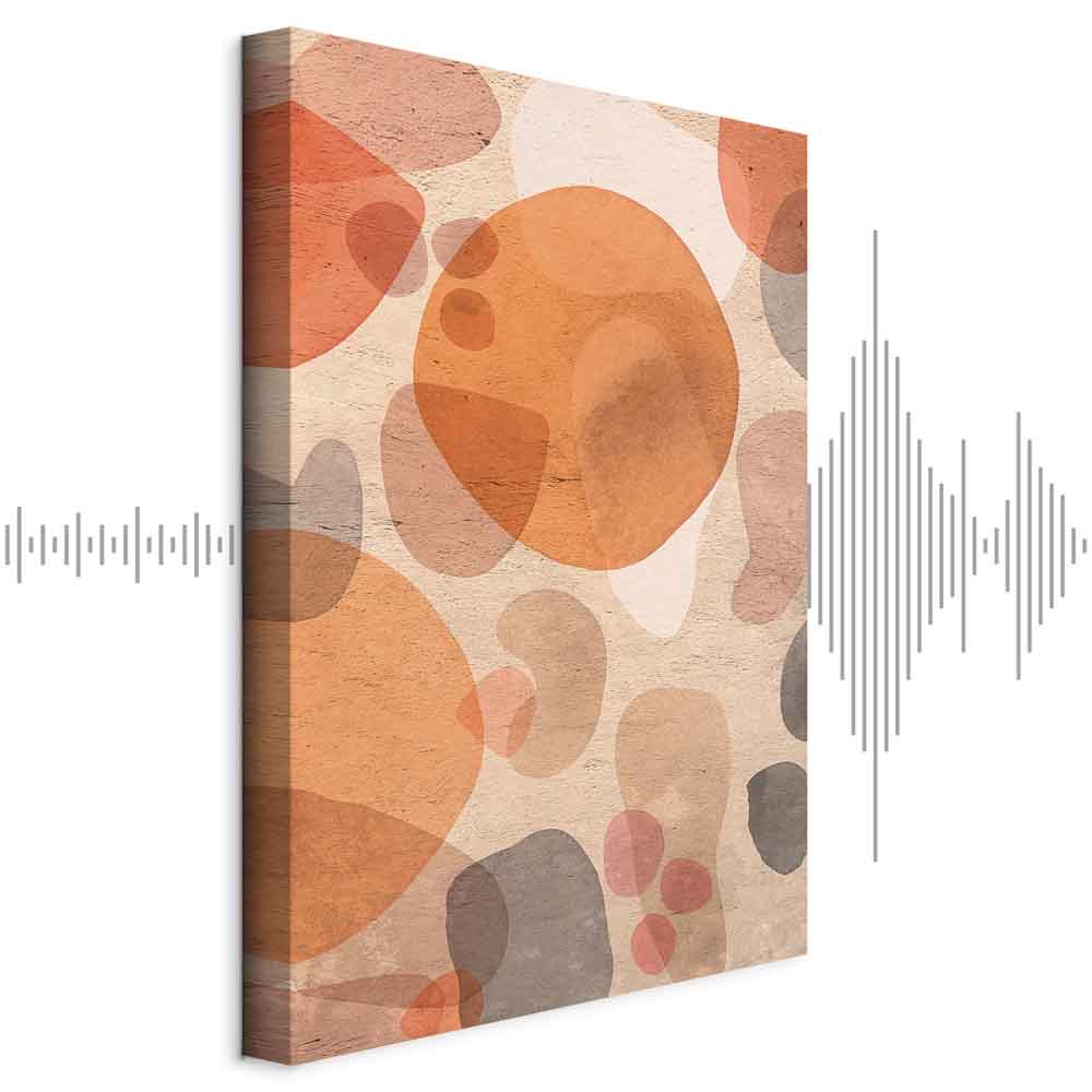 Amber Kaleidoscope Abstract Texture Canvas Print