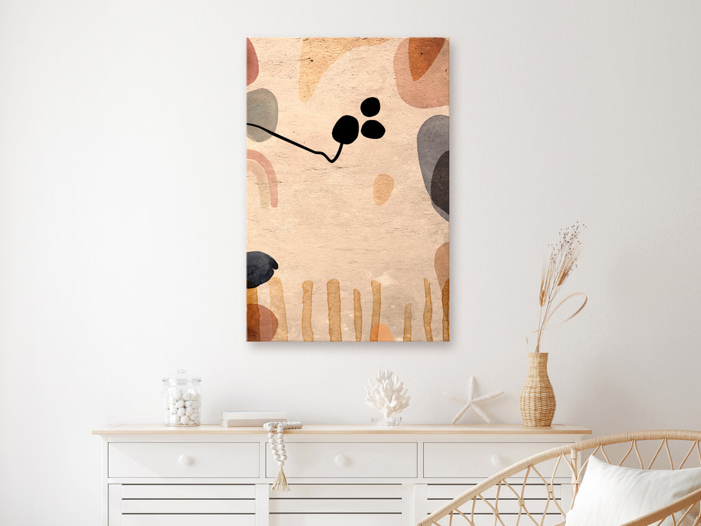 Fruity Autumn Canvas Print with Abstract Design