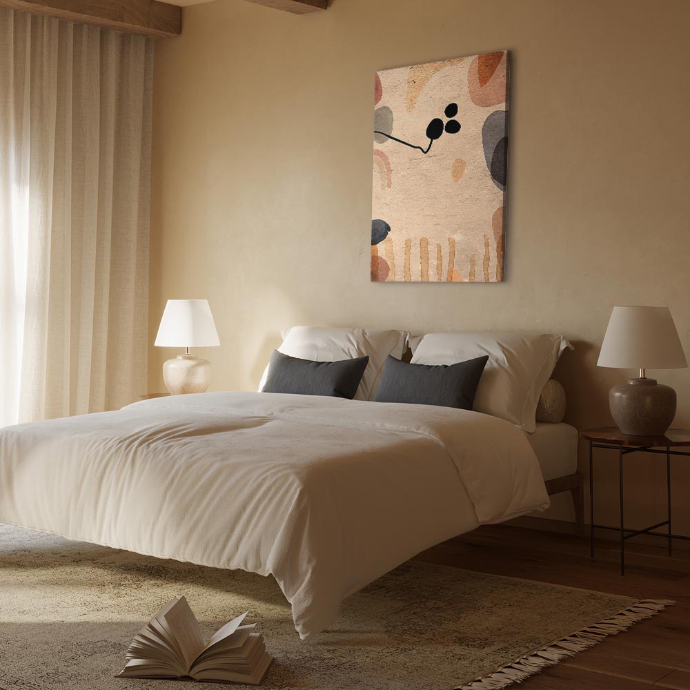 Abstract Autumn Fruits Multicolor Canvas Print