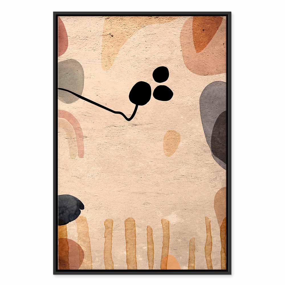 Abstract Autumn Fruits Multicolor Canvas Print