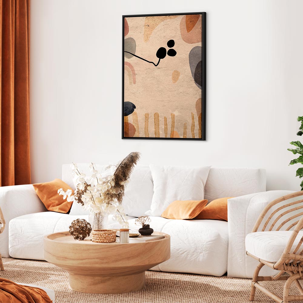 Abstract Autumn Fruits Multicolor Canvas Print