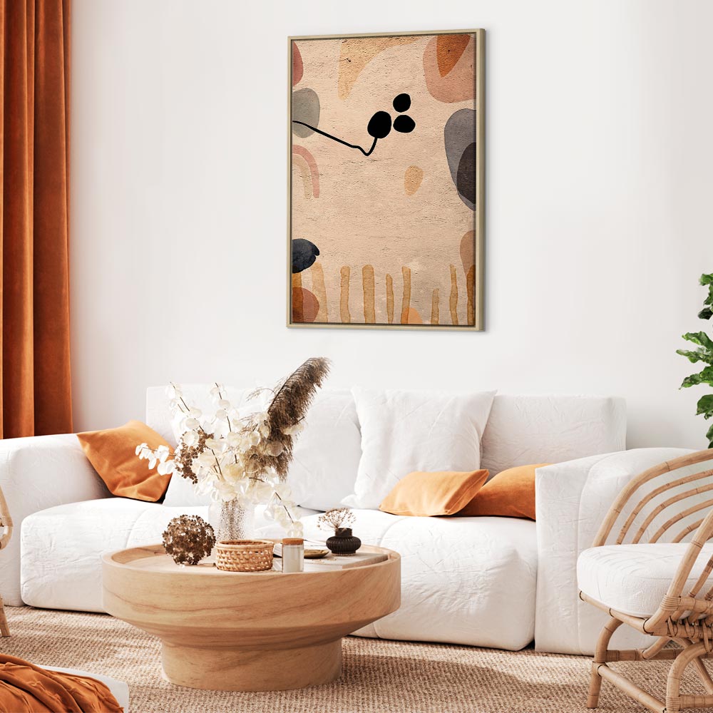 Abstract Autumn Fruits Multicolor Canvas Print