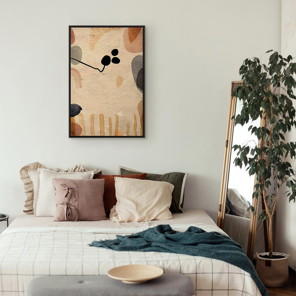 Abstract Autumn Fruits Multicolor Canvas Print