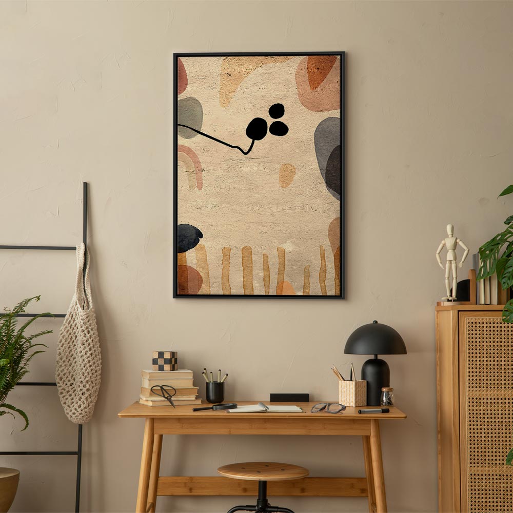 Abstract Autumn Fruits Multicolor Canvas Print