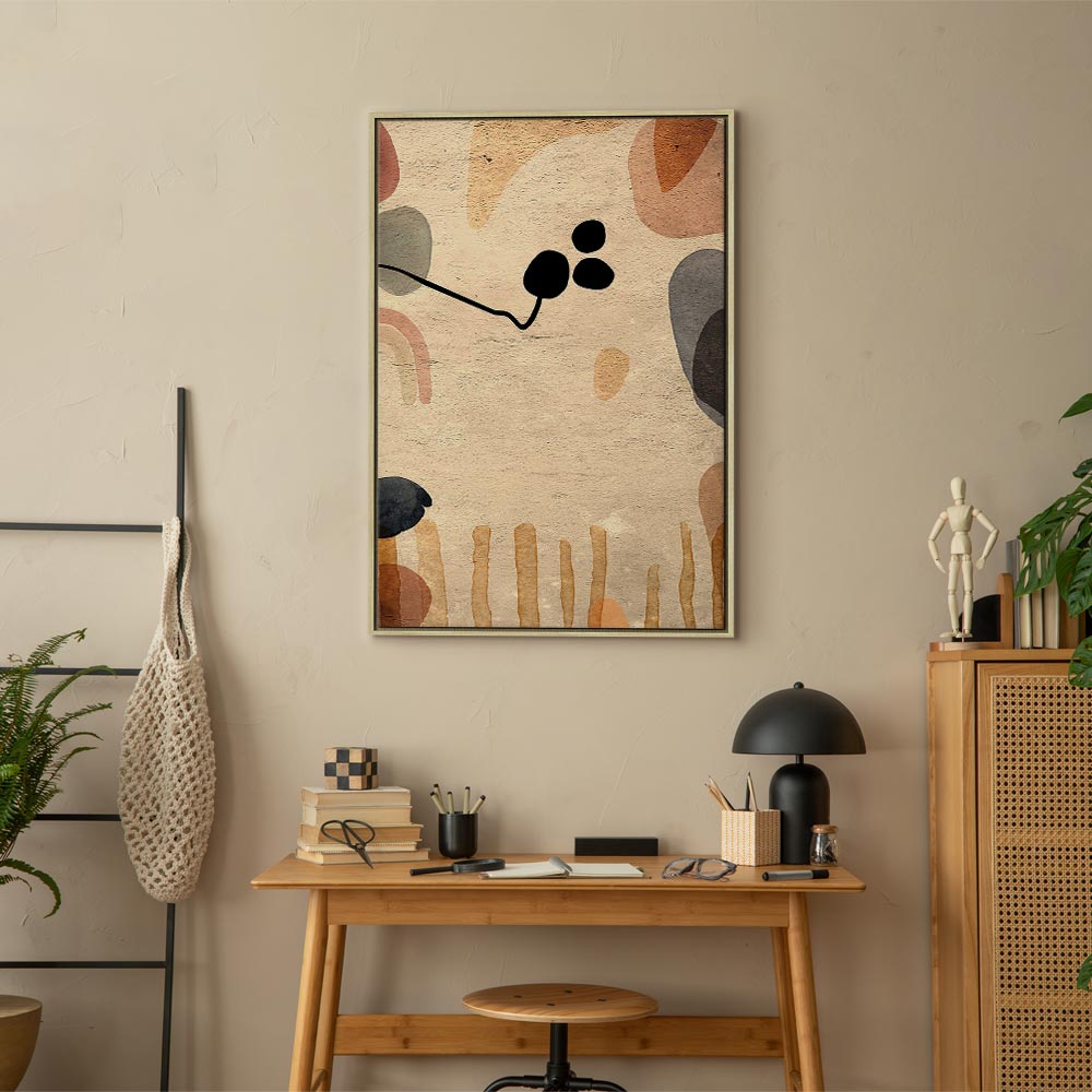 Abstract Autumn Fruits Multicolor Canvas Print