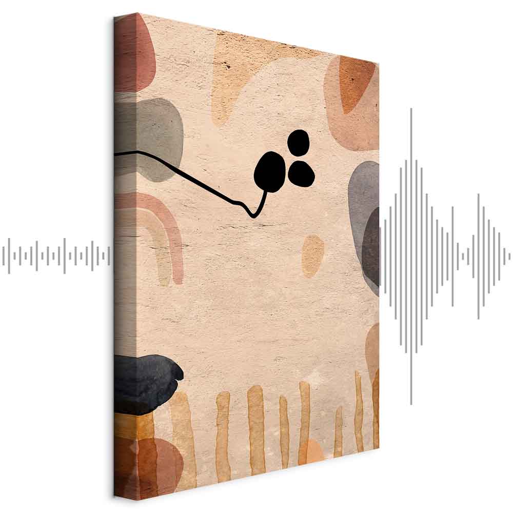 Abstract Autumn Fruits Multicolor Canvas Print