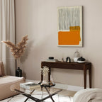 Abstract Rain on the Beach Vertical Canvas Print