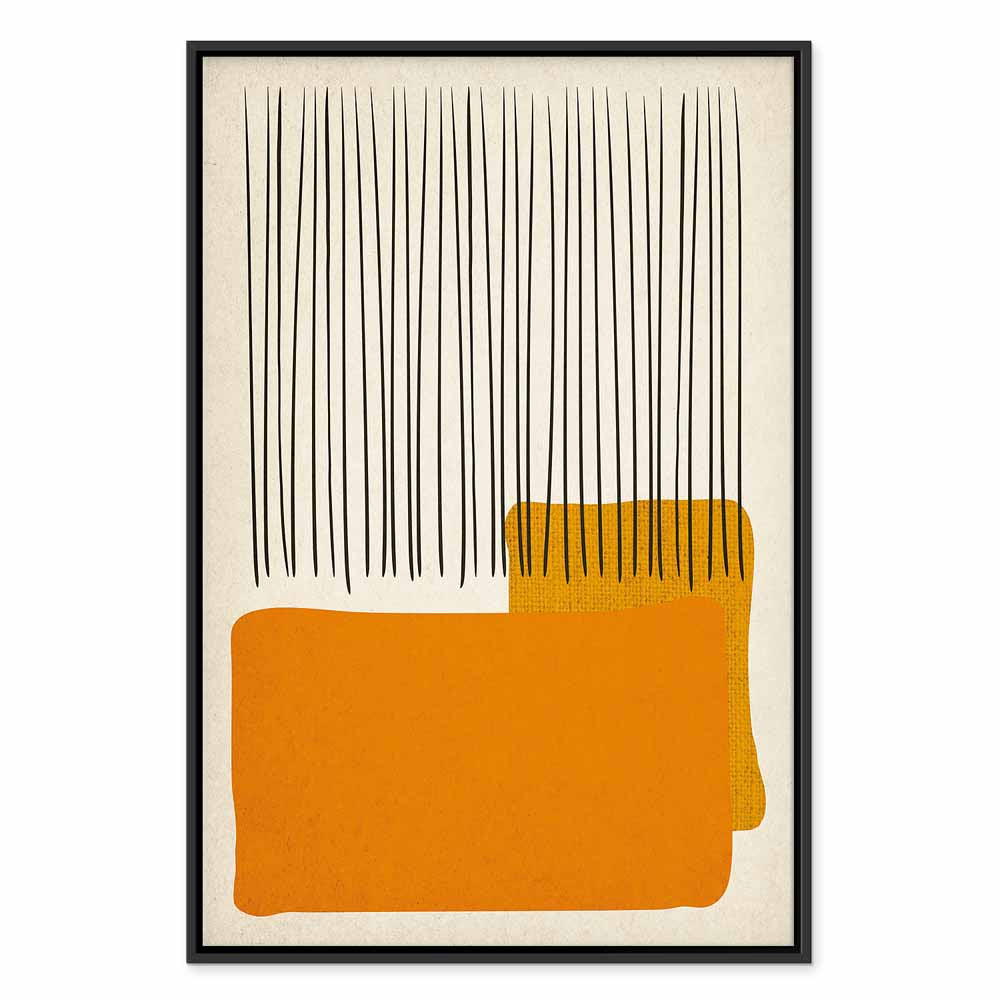 Abstract Rain on the Beach Vertical Canvas Print