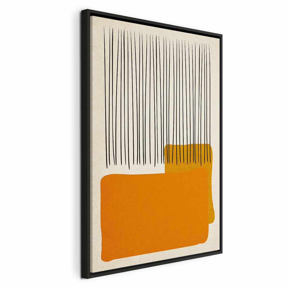 Abstract Rain on the Beach Vertical Canvas Print