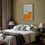 Abstract Rain on the Beach Vertical Canvas Print