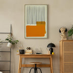 Abstract Rain on the Beach Vertical Canvas Print