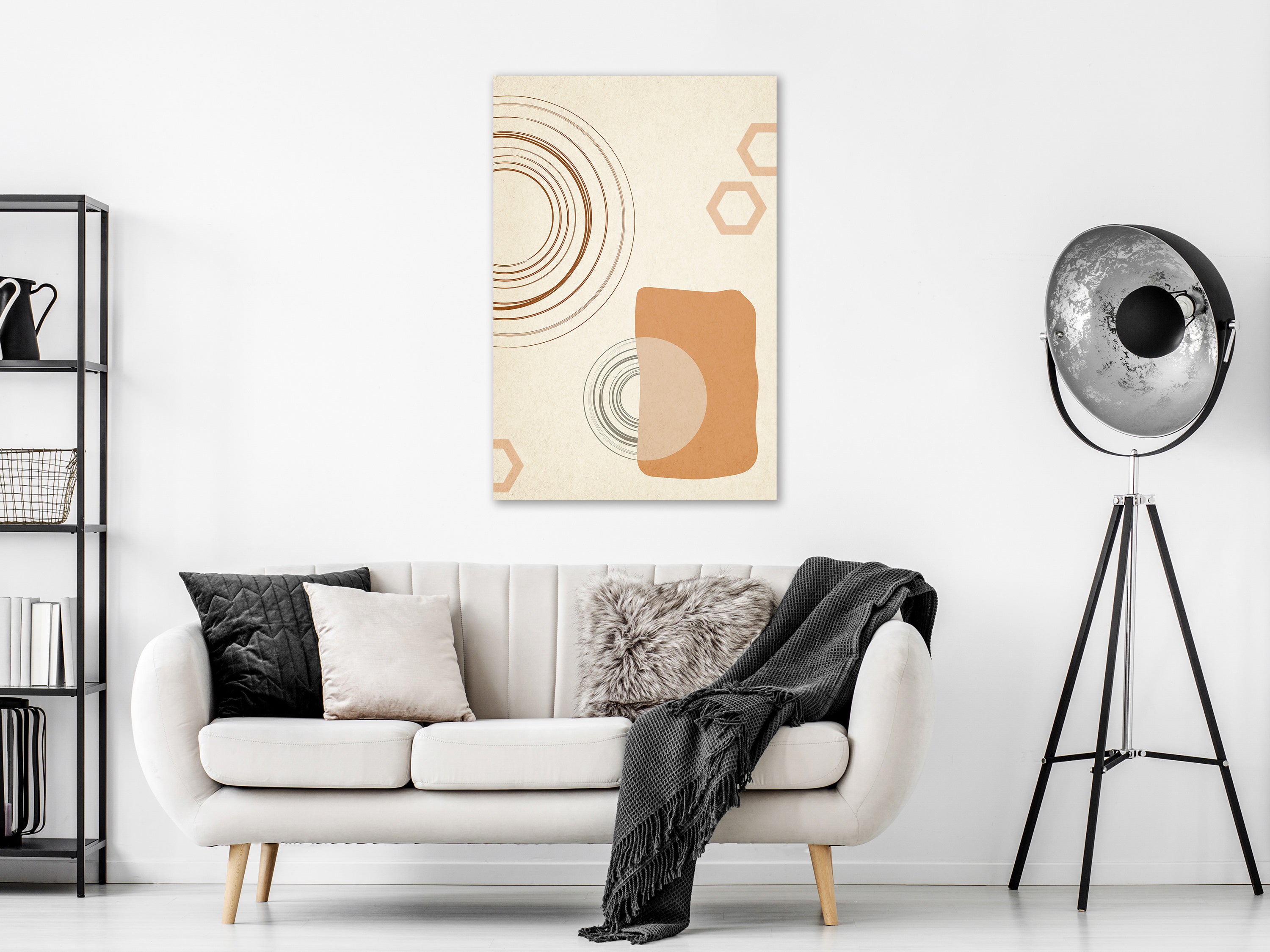 Stylish Canvas Print with Abstract Geometric Design