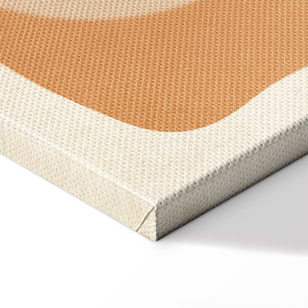 Sand Castles Abstract Geometric Canvas Print