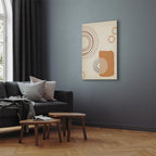 Sand Castles Abstract Geometric Canvas Print