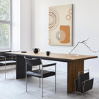 Sand Castles Abstract Geometric Canvas Print