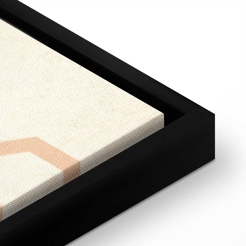 Sand Castles Abstract Geometric Canvas Print