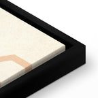 Sand Castles Abstract Geometric Canvas Print