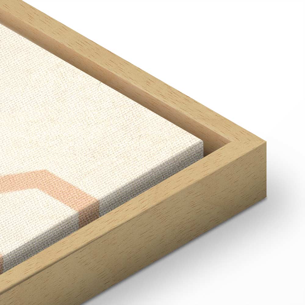 Sand Castles Abstract Geometric Canvas Print