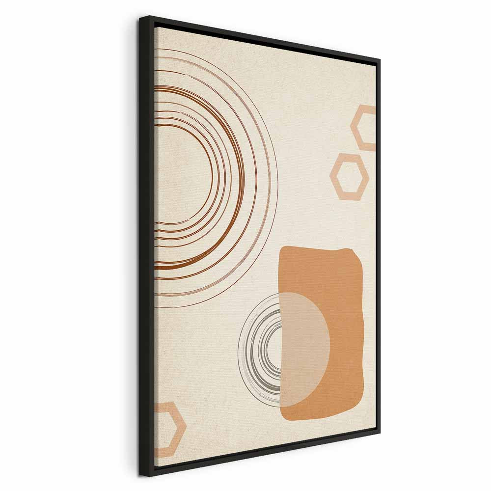 Sand Castles Abstract Geometric Canvas Print