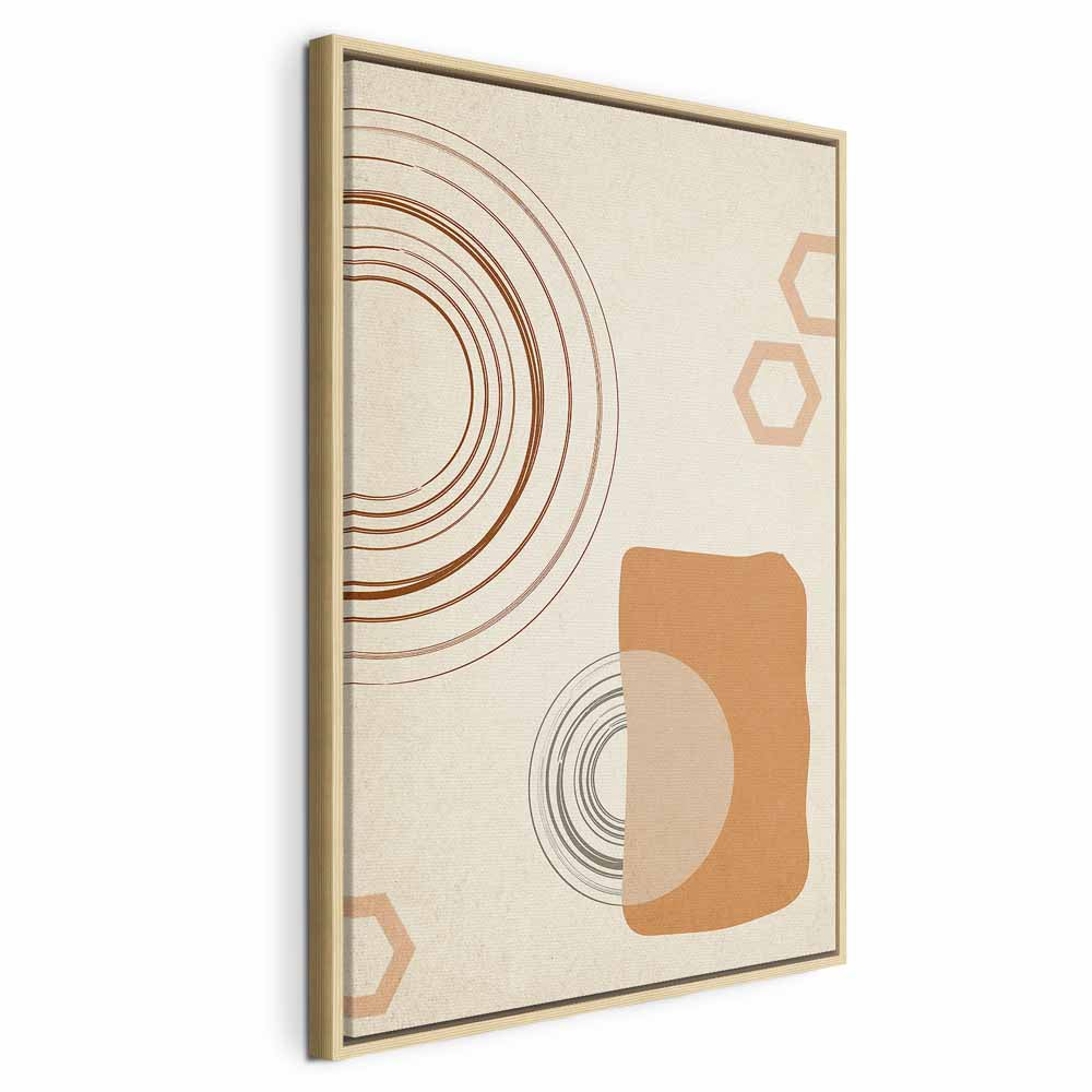 Sand Castles Abstract Geometric Canvas Print