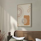 Sand Castles Abstract Geometric Canvas Print