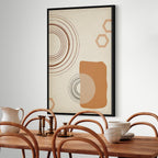 Sand Castles Abstract Geometric Canvas Print