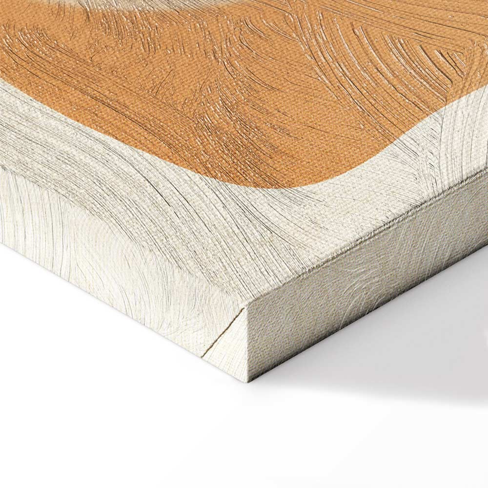 Sand Castles Abstract Geometric Canvas Print