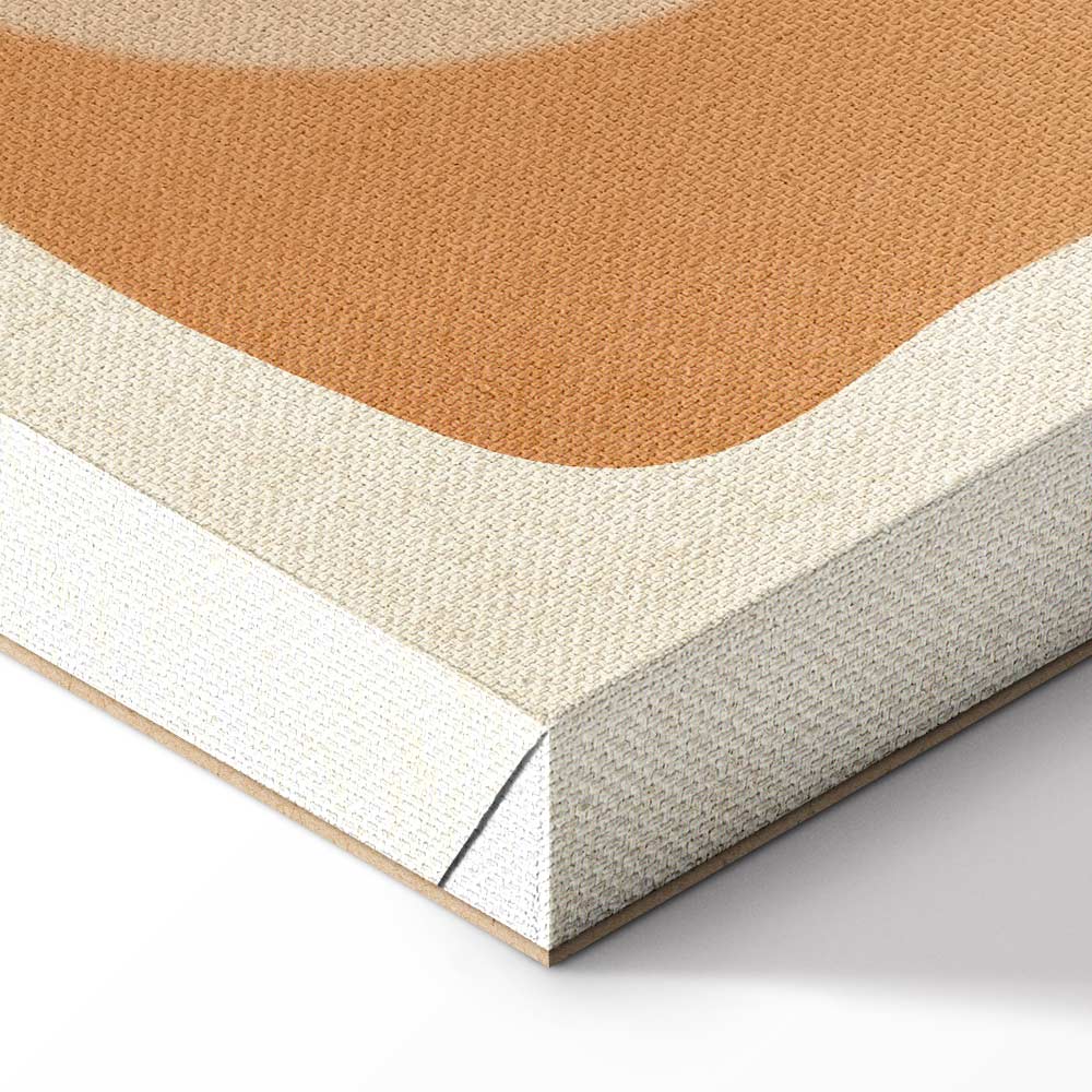 Sand Castles Abstract Geometric Canvas Print