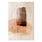 Abstract Circle Texture Vertical Canvas Print