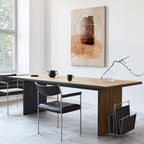 Abstract Circle Texture Vertical Canvas Print