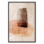 Abstract Circle Texture Vertical Canvas Print