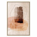 Abstract Circle Texture Vertical Canvas Print