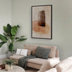 Abstract Circle Texture Vertical Canvas Print