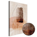 Abstract Circle Texture Vertical Canvas Print