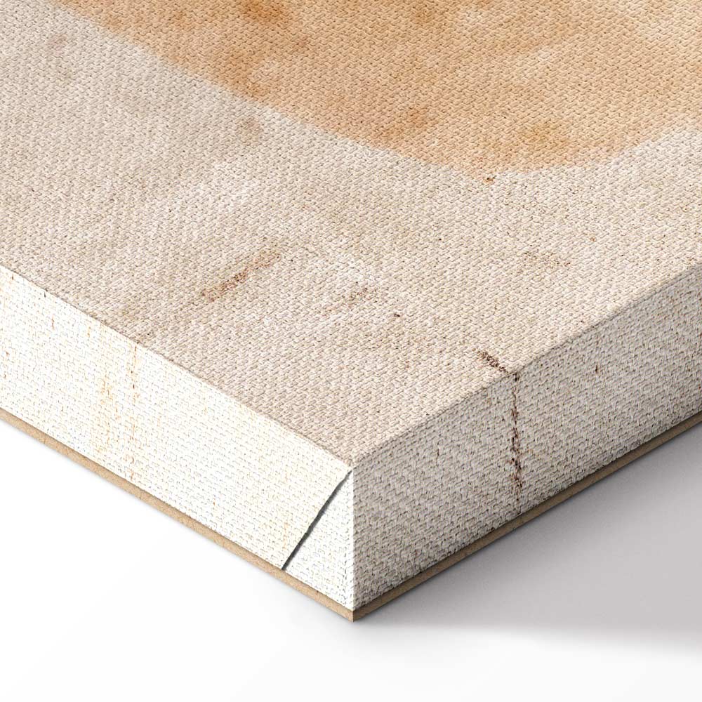 Abstract Circle Texture Vertical Canvas Print