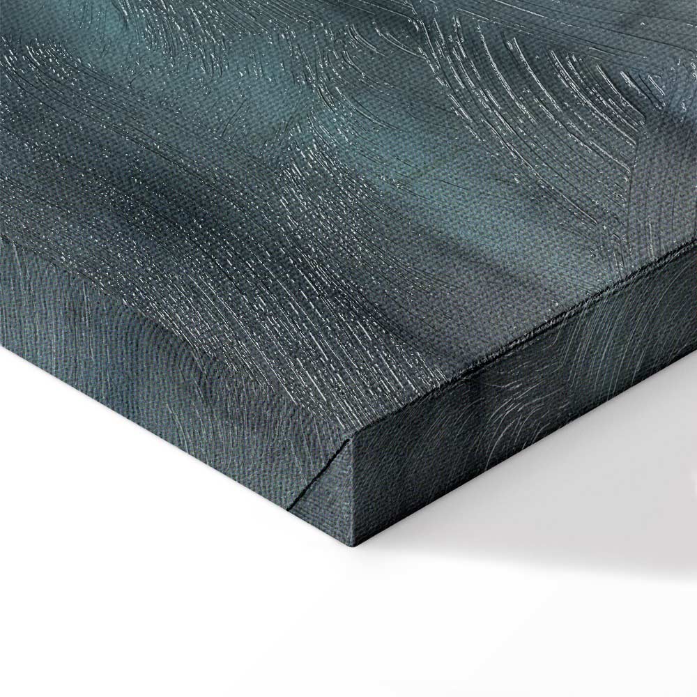 Golden Abstract City Canvas Print