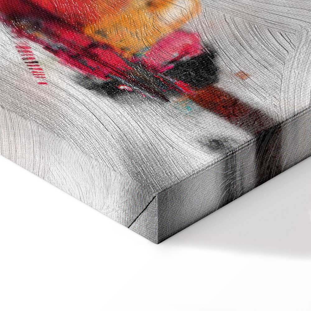 Colourful Abstract Installation Narrow Canvas Print