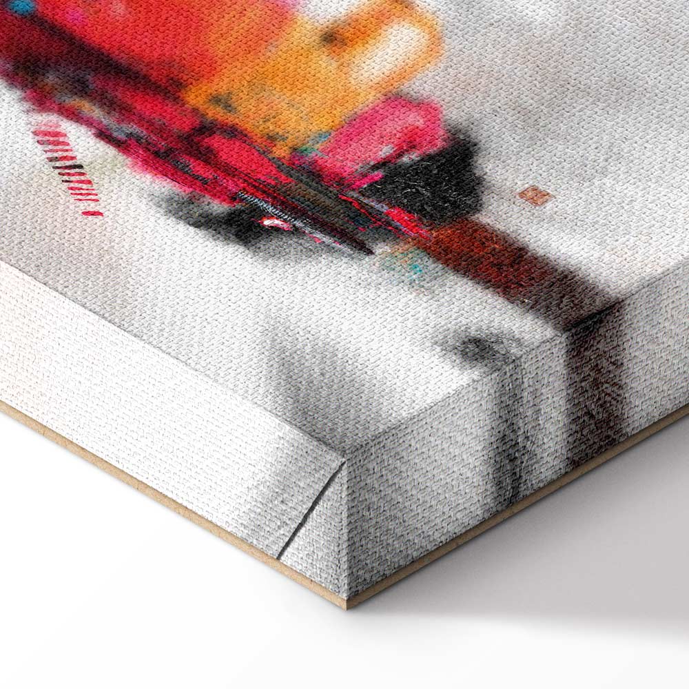 Colourful Abstract Installation Narrow Canvas Print