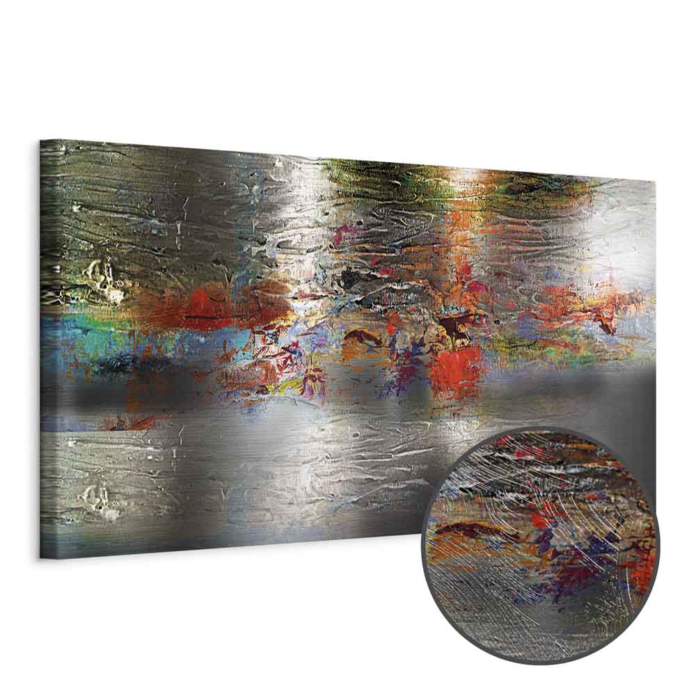 Abstract Coral Texture Multicolor Canvas Print