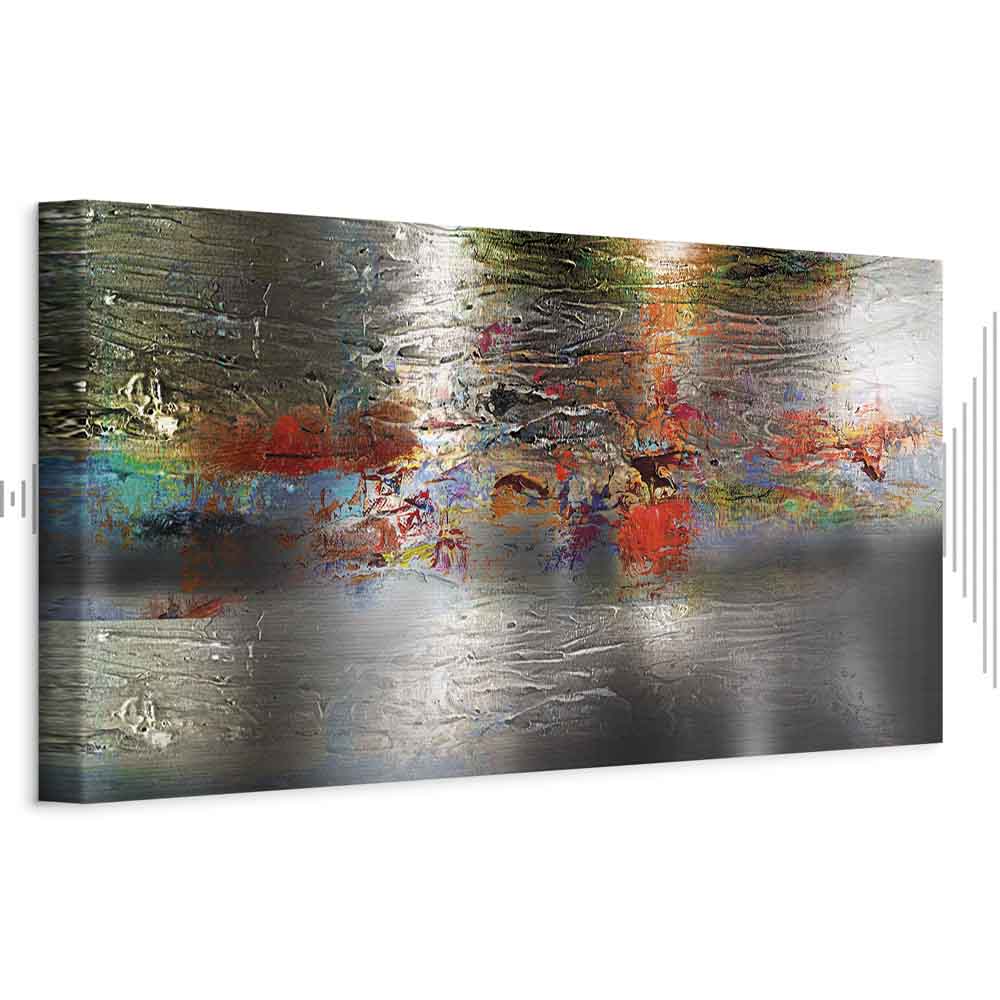 Abstract Coral Texture Multicolor Canvas Print