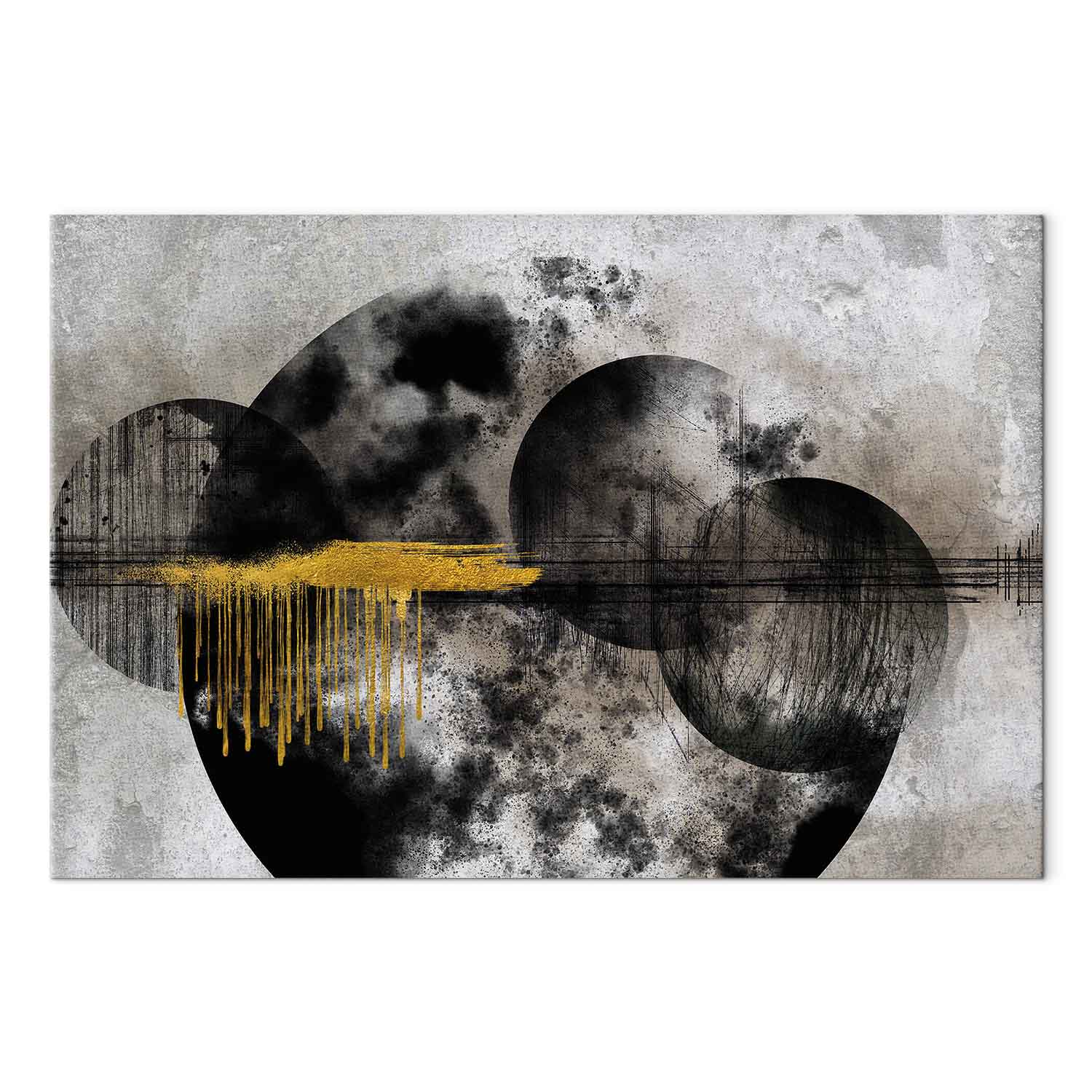 Noble Moon Abstract Texture Canvas Print