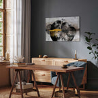 Noble Moon Abstract Texture Canvas Print