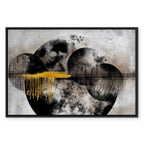 Noble Moon Abstract Texture Canvas Print