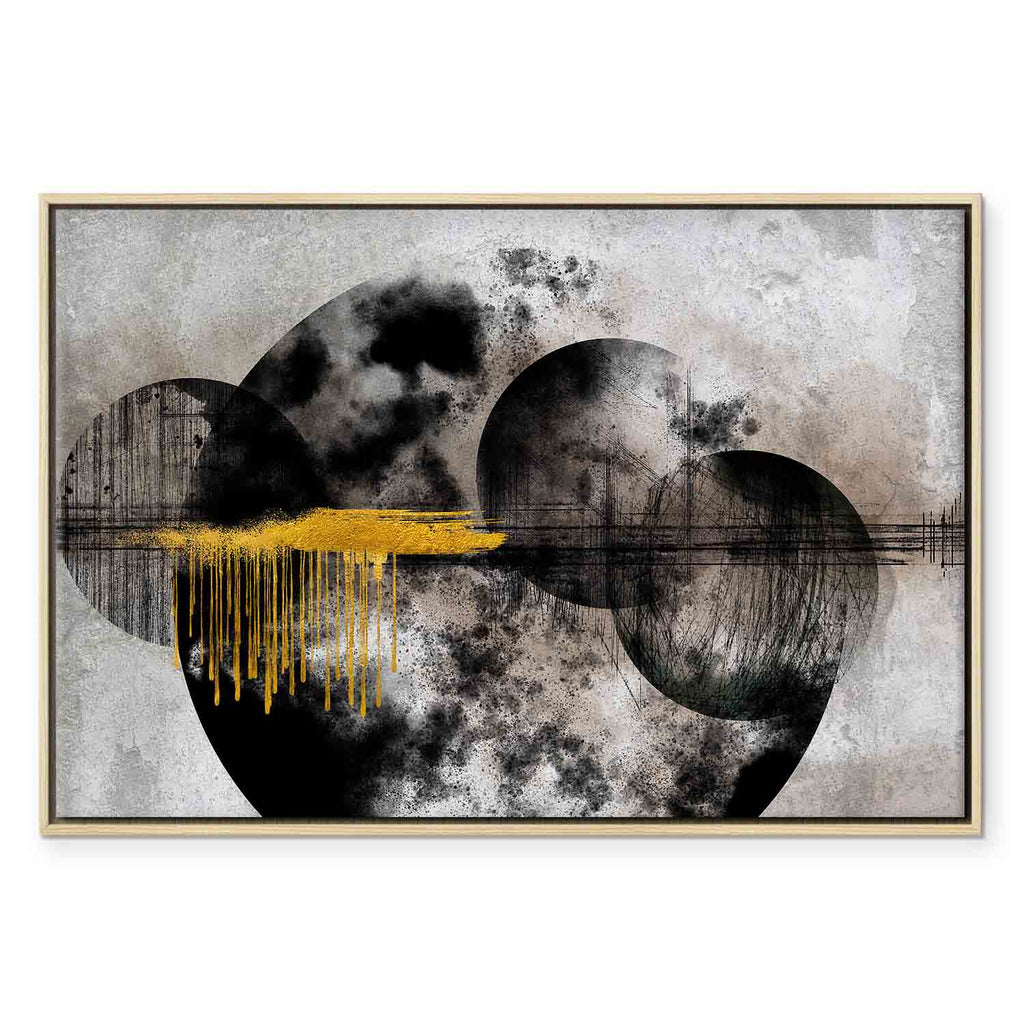 Noble Moon Abstract Texture Canvas Print