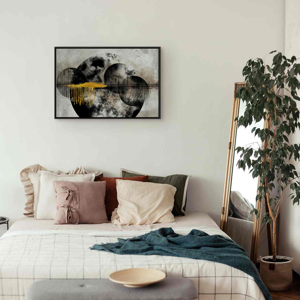 Noble Moon Abstract Texture Canvas Print