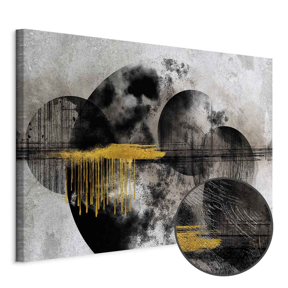 Noble Moon Abstract Texture Canvas Print