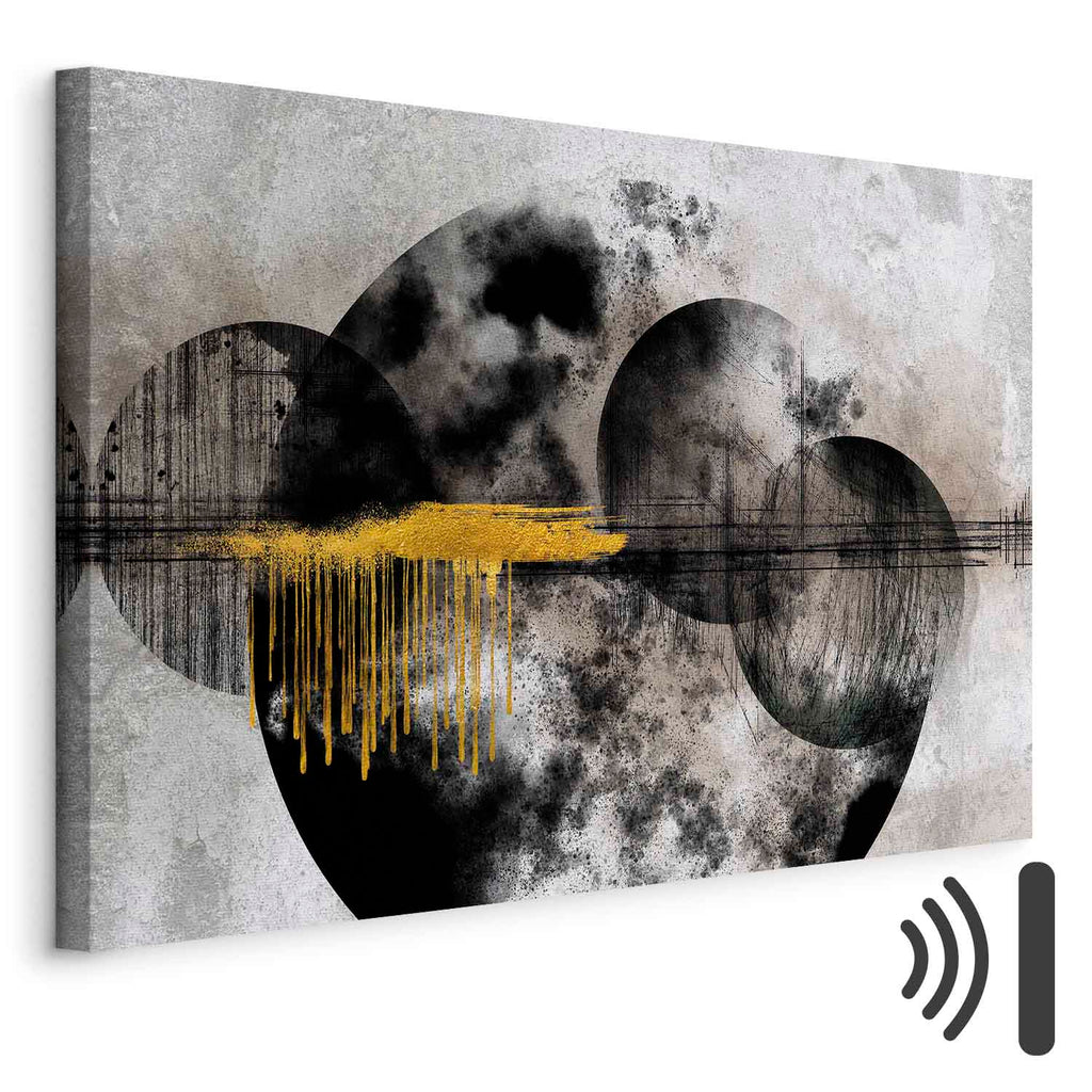 Noble Moon Abstract Texture Canvas Print