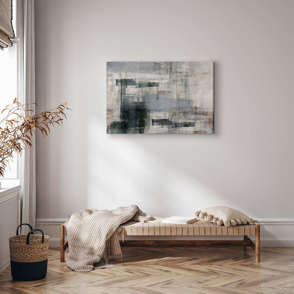 Spring Awakening Abstract Texture Wide Canvas Print