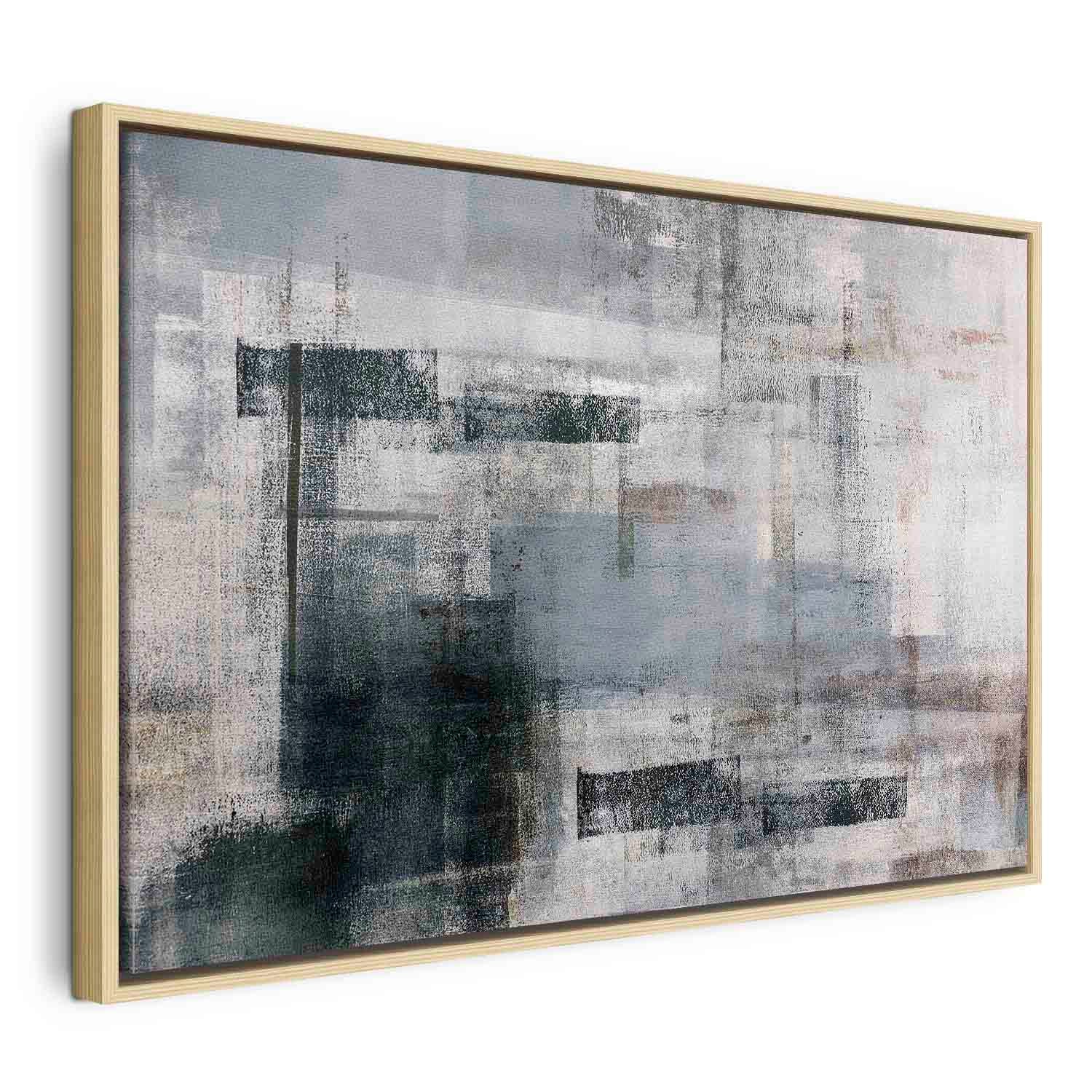 Spring Awakening Abstract Texture Wide Canvas Print