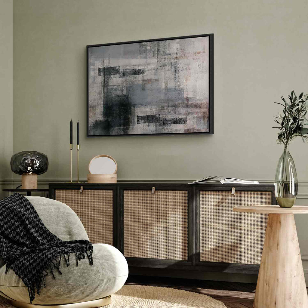 Spring Awakening Abstract Texture Wide Canvas Print